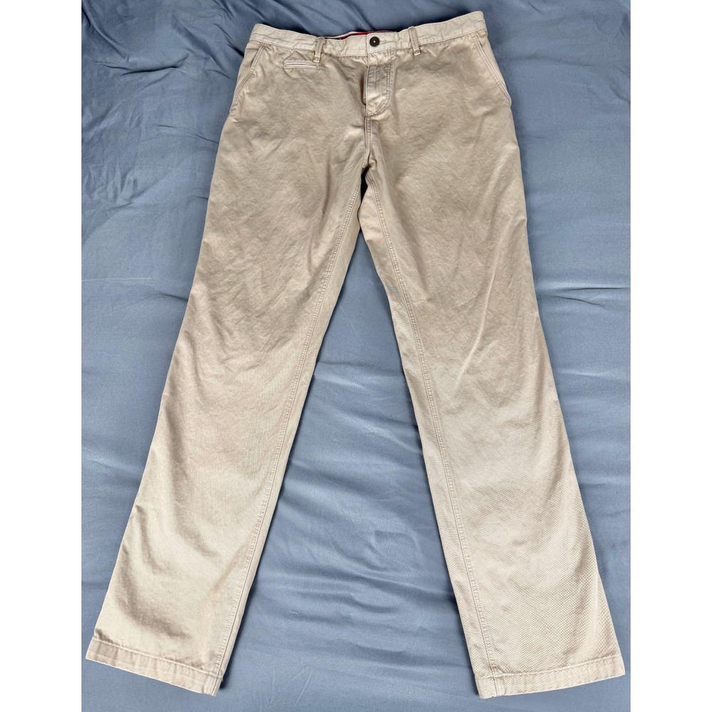 Burberry Brit Men's 36x32 Khaki Chino Pants Classic Fit Cotton Casual Preppy